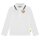 Steiff childrens polo shirt, long sleeves - basic, button placket, teddy bear motif, cotton, uni