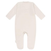 Steiff Baby Romper - Bodysuit, Cotton, Bear, Logo, Press Studs, long sleeves, solid color Beige 86