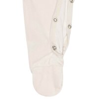 Steiff Baby Romper - Bodysuit, Cotton, Bear, Logo, Press Studs, long sleeves, solid color Beige 86