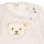 Steiff Baby Romper - Bodysuit, Cotton, Bear, Logo, Press Studs, long sleeves, solid color Beige 86