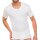 SCHIESSER Herren 1/2 Arm T-Shirt - Jacke, Cotton Essentials, Doppelripp, Weiß 5 (Gr. Medium)