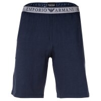 EMPORIO ARMANI Mens Pyjama Set 2-piece - ENDURANCE, Round Neck, Short, Stretch Cotton Navy M (Medium)