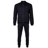 EMPORIO ARMANI mens house suit, long, 2-piece set - INTERLOCK, zip jacket, cotton