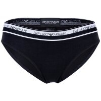 EMPORIO ARMANI Womens Briefs, 2 Pack - ICON LOGOBAND, Briefs, Cotton Stretch Black S (Small)
