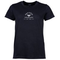 EMPORIO ARMANI Damen T-Shirt, Rundhals - ICONIC LOGOBAND, Kurzarm, Cotton