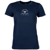 EMPORIO ARMANI Damen T-Shirt, Rundhals - ICONIC LOGOBAND, Kurzarm, Cotton
