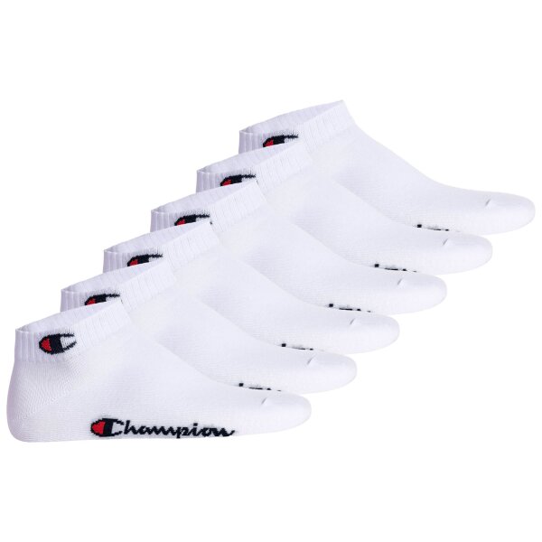 Champion unisex socks, pack of 6 - quarter socks, basic, logo