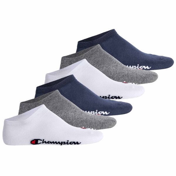 Champion Unisex Sneaker Socks, Pack of 6 - Sneaker Socks Basic, Logo
