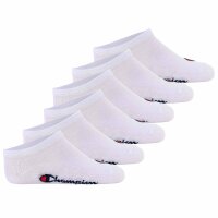 Champion Kinder Socken, 6er Pack - Sneaker Socken, Logo, einfarbig Weiß 27-30