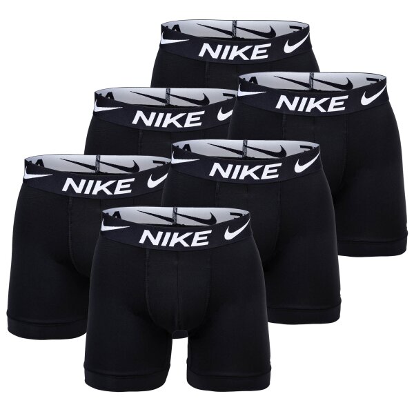 NIKE Mens Boxer Shorts, 3-pack - Boxer Briefs, Dri-Fit Micro, Logo Waistband Black M (Medium)