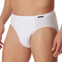 SCHIESSER Herren Slip 3er Pack - Supermini, Rio-Slip, Essentials, Cotton Stretch Weiß M