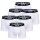 NIKE Herren Boxer Shorts, 6er Pack - Trunks, Logobund, Cotton Stretch Weiß L