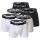 NIKE Herren Boxer Shorts, 6er Pack - Trunks, Logobund, Cotton Stretch Weiß/Grau/Schwarz S