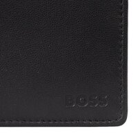 BOSS Herren Geldbörse mit Münzfach - AREZZO, Geldbeutel, Echtleder, 9,5x12x2,5cm (HxBxT) Schwarz