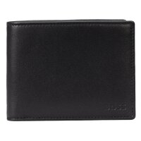 BOSS Herren Geldbörse mit Münzfach - ASOLO, Geldbeutel, Echtleder, 9,5x11x2,5cm (HxBxT) Schwarz