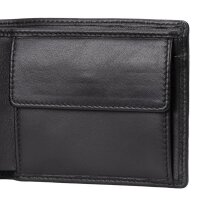 BOSS Herren Geldbörse mit Münzfach - ASOLO, Geldbeutel, Echtleder, 9,5x11x2,5cm (HxBxT) Schwarz