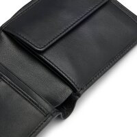 BOSS Herren Geldbörse mit Münzfach - ASOLO, Geldbeutel, Echtleder, 9,5x11x2,5cm (HxBxT) Schwarz