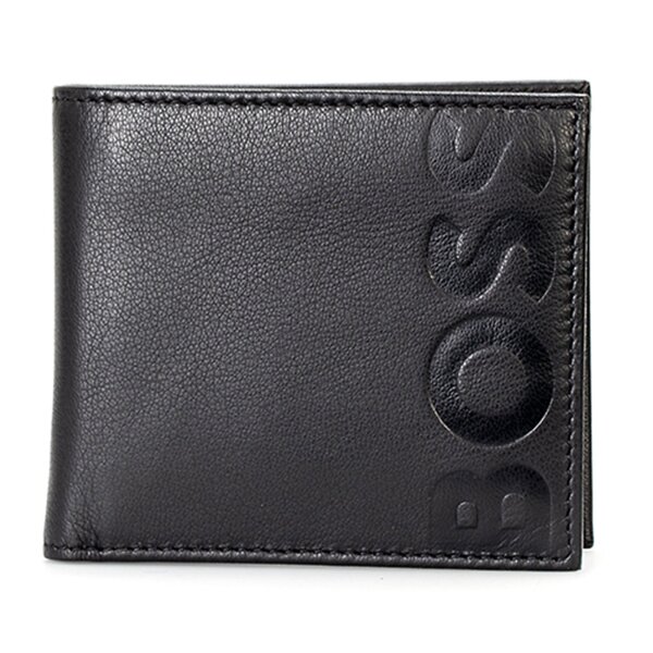 BOSS mens wallet with coin pocket - BIG BB, wallet, genuine leather, 9.5x11x2cm (HxWxD)