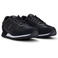 BOSS Herren Sneaker - Parkour-L Runn ny, Turnschuh, Polyester, Logo, Schnürung Schwarz EUR 42