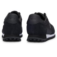 BOSS Herren Sneaker - Parkour-L Runn ny, Turnschuh, Polyester, Logo, Schnürung Schwarz EUR 42