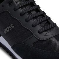 BOSS Mens Sneaker - Parkour-L Runn ny, Sneaker, Polyester, Logo, Lacing Black EUR 42 (UK 8)