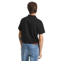 GANT Herren Poloshirt - REGULAR SHIELD, Kurzarm, Knopfleiste, Pique, Stickerei Schwarz S