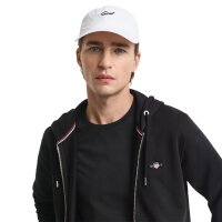 GANT Herren Sweatjacke - REGULAR SHIELD FULL ZIP HOODIE, Kapuze, Baumwoll-Mix Schwarz S