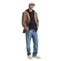 GANT Mens Sweat Jacket - REGULAR SHIELD FULL ZIP HOODIE, hood, cotton mix Black S (Small)