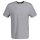 GANT Mens T-shirt - REGULAR SHIELD, round neck, short sleeve, cotton, embroidery Grey S (Small)