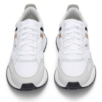 BOSS Mens Sneaker - Jonah Runn mx N, Sneaker, Casual, Retro, Material Mix White EUR 44 (UK 10)