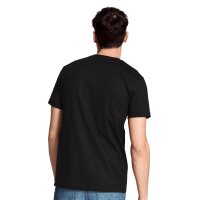 CALIDA Mens T-Shirt, 2-Pack - Natural Benefit, Round Neck, 100% Cotton Black S (Small)