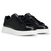 BOSS Herren Sneaker - BULTON RUNN, low, Halbschuh, Schnürung, Echtleder, Logo Schwarz EUR 41