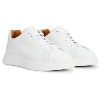 BOSS Herren Sneaker - BULTON RUNN, low, Halbschuh, Schnürung, Echtleder, Logo Weiß EUR 41