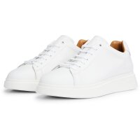BOSS mens trainers - BULTON RUNN, low, low shoe, laces, genuine leather, logo White EUR 45 (UK 11)