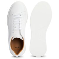 BOSS mens trainers - BULTON RUNN, low, low shoe, laces, genuine leather, logo White EUR 45 (UK 11)