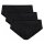 CALIDA Herren Slip, 3er Pack - Natural Benefit, Elastikbund, Single Jersey Schwarz S (46/48)