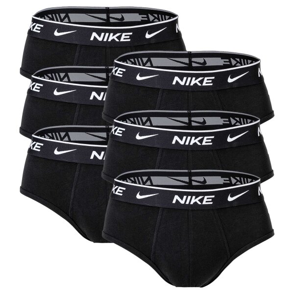 NIKE Mens Briefs, Pack of 6 - Slips, Logo waistband, Cotton Stretch