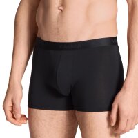 CALIDA Herren Boxershorts, 3er Pack - Natural Benefit, Elastikbund, Single Jersey Schwarz/Blau M (50)