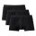 CALIDA Mens Boxer Shorts, 3-Pack - Natural Benefit, Elastic Waistband, Single Jersey Black L (Large)