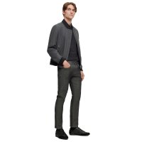 BOSS Herren Sneaker - Saturn Lowp, Turnschuh, Freizeit, Material-Mix mit Echtleder Schwarz EUR 43