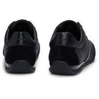 BOSS Herren Sneaker - Saturn Lowp, Turnschuh, Freizeit, Material-Mix mit Echtleder Schwarz EUR 43