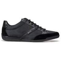 BOSS Mens Sneaker low - Saturn Lowp merb, Sneaker, Casual, Material mix Black EUR 44 (UK 10)