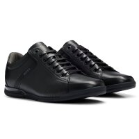BOSS Herren Sneaker - Saturn Lowp Lux4, Turnschuh, Freizeit, Echtleder Schwarz EUR 45