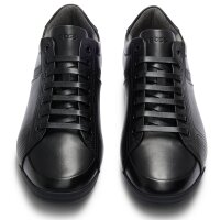 BOSS mens sneaker - Saturn Lowp, trainers, leisure, material mix with genuine leather Black EUR 45 (UK 11)
