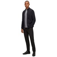 BOSS mens sneaker - Saturn Lowp, trainers, leisure, material mix with genuine leather Black EUR 45 (UK 11)