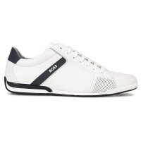 BOSS Herren Sneaker - Saturn Lowp Lux4, Turnschuh, Freizeit, Echtleder Weiß EUR 45