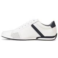 BOSS Herren Sneaker - Saturn Lowp Lux4, Turnschuh, Freizeit, Echtleder Weiß EUR 45