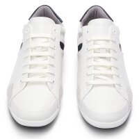 BOSS mens sneaker - Saturn Lowp, trainers, leisure, material mix with genuine leather White EUR 45 (UK 11)