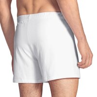 CALIDA Herren Jersey Boxershorts - Cotton Code, einfarbig, 100% Baumwolle Weiß S (46/48)