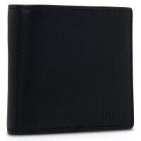 BOSS mens wallet with coin pocket - ASOLO, wallet, genuine leather, 9.5x11x2.5cm (HxWxD) Black